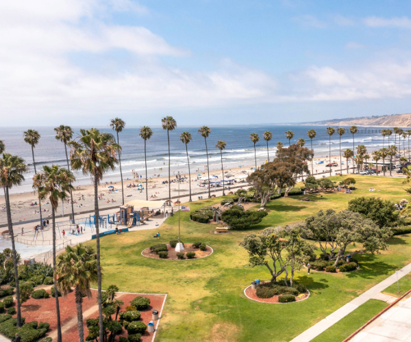 The beach at Mission Beach